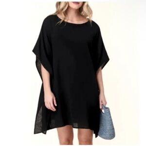 Andie Magdalena Kaftan Coverup 100% Cotton in Black S/M
